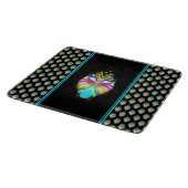 Colorful Cyan and Black Oracle Owl Snijplank (Hoek)