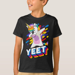 Colorful Dabbing Dansende Unicorn Celebration Yet T-shirt