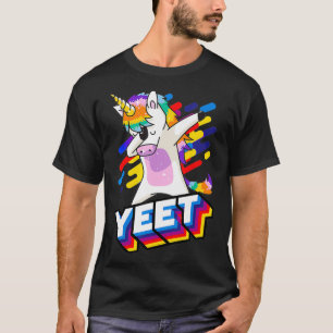 Colorful Dabbing Dansende Unicorn Celebration Yet T-shirt