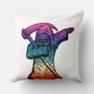 Colorful Dabbing Grim Reaper Kussen