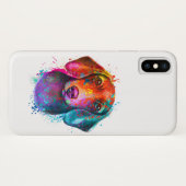 Colorful Dachshund Dog Art Illustratie Case-Mate iPhone Case (Achterkant (horizontaal))
