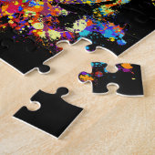 Colorful Dachshund dog - Doxie Legpuzzel (Zijkant)