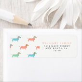 Colorful Dachshund Etiket (Insitu)