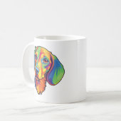 Colorful Dachshund Koffiemok (Voorkant links)