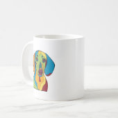 Colorful Dachshund-Mok Koffiemok (Voorkant links)