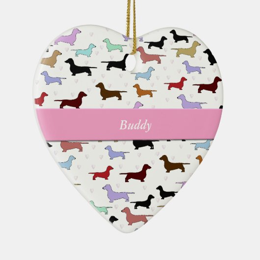 Colorful Dachshund Ornament (Rechts)