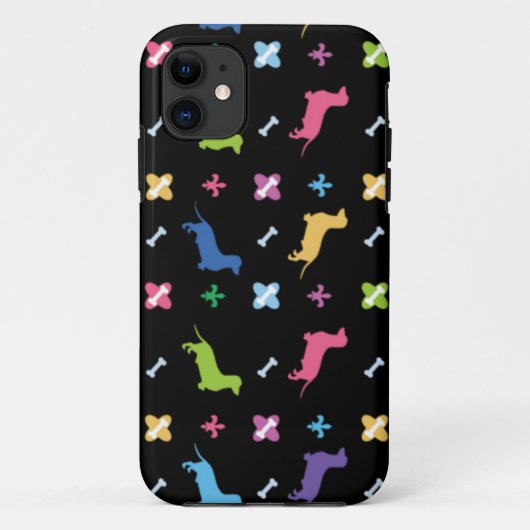 Colorful Dachshund Print Case-Mate iPhone Case (Achterkant)