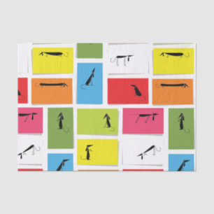 Colorful Dachshunds Tissuepapier