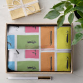 Colorful Dachshunds Tissuepapier (Geschenk)