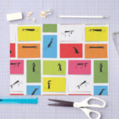 Colorful Dachshunds Tissuepapier (Craft)