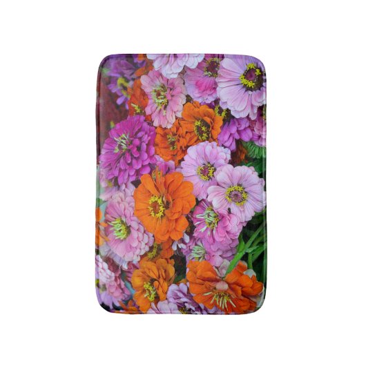 Colorful dahlia bloemen badmat (Voorkant Verticaal)