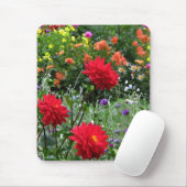 Colorful Dahlia Flower Garden Mousepad Muismat (Met muis)