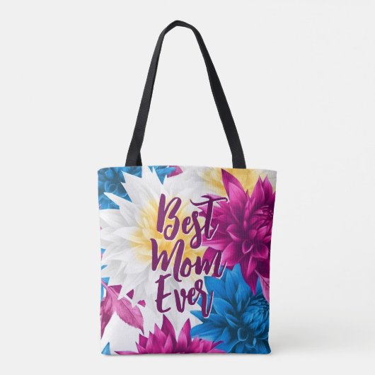 Colorful Dahlia flower | MOEDERDAG Tote Bag (Achterkant)