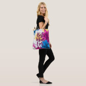 Colorful Dahlia flower | MOEDERDAG Tote Bag (Op model)