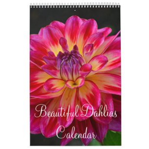 Colorful dahlia kalender