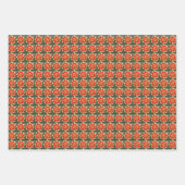 Colorful Dahlias Floral Pattern Inpakpapier Vel (Voorkant 3)