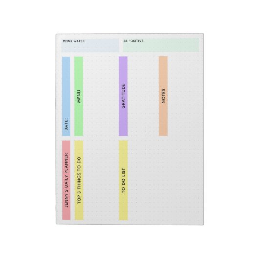 Colorful Daily Planner Notitieblok (Linkerzijde)