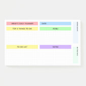 Colorful Daily Planner Post-it® Notes (Voorkant)