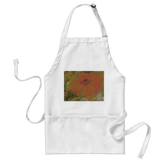 Colorful Daisies Apron Standaard Schort (Voorkant)