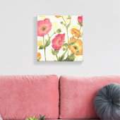 Colorful Daisies Canvas Afdruk (Insitu (Woonkamer))