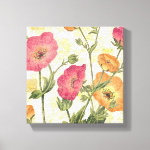 Colorful Daisies Canvas Afdruk