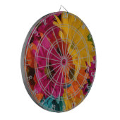 Colorful Daisies Dartbord (Voorkant Links)
