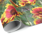 Colorful Daisies Flower Pattern Natuur Cadeaupapier (Rol Hoek)