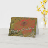 Colorful Daisies Happy Birthday Kaart (Gele Bloem)