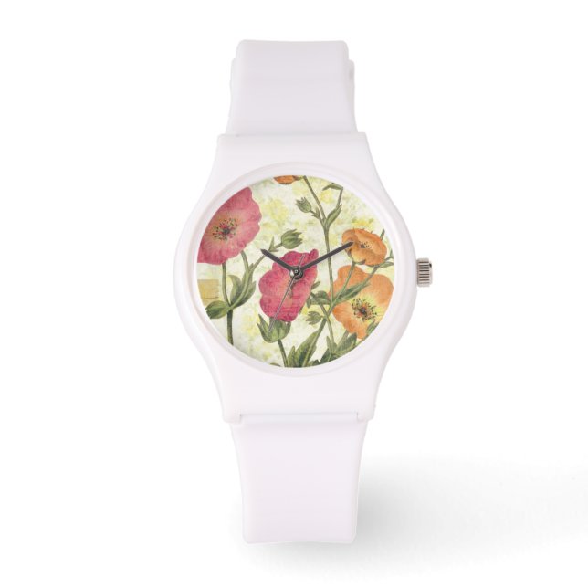 Colorful Daisies Horloge (Voorkant)