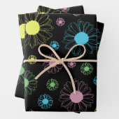 Colorful Daisies Inpakpapier Vel (In situ)