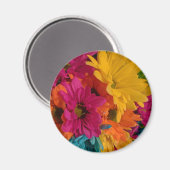 Colorful Daisies Magneet (Voorkant / Achterkant)