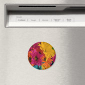 Colorful Daisies Magneet (Insitu (Vaatwasser))