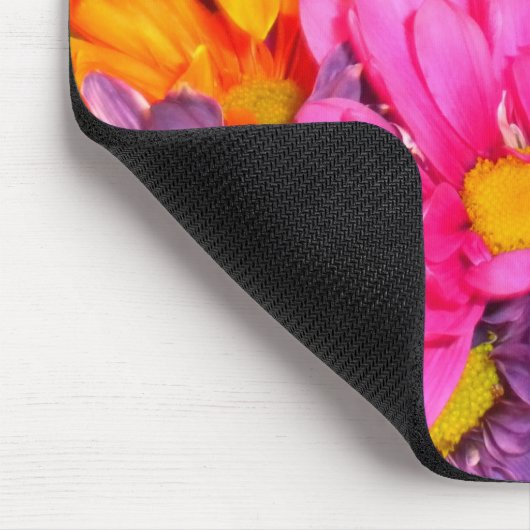 Colorful Daisies Mousepad Muismat (Hoek)