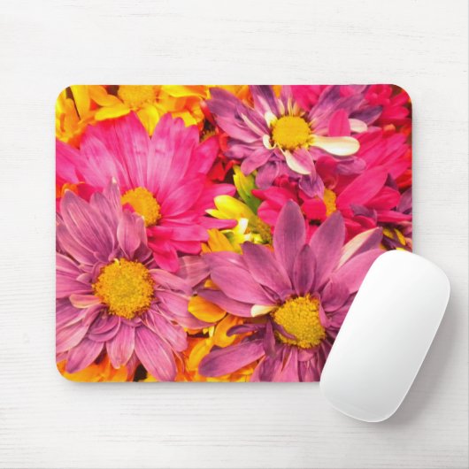 Colorful Daisies Mousepad Muismat (Met muis)