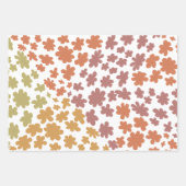 Colorful Daisies Oilverf Fun Design Wrapping Pape Inpakpapier Vel (Voorkant 2)