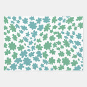 Colorful Daisies Oilverf Fun Design Wrapping Pape Inpakpapier Vel (Voorkant)