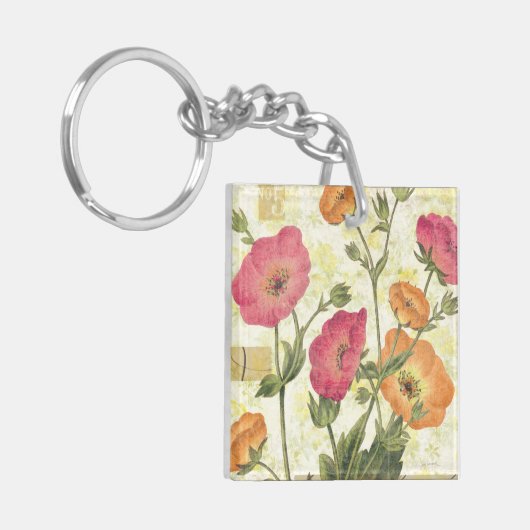 Colorful Daisies Sleutelhanger (Voorkant Links)