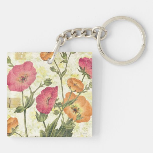 Colorful Daisies Sleutelhanger (Achterkant)