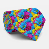 Colorful Daisies Stropdas (Opgerold)