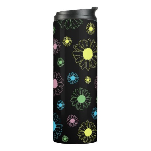 Colorful Daisies Thermosbeker (Gedraaid links)