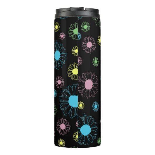 Colorful Daisies Thermosbeker (Achterkant)