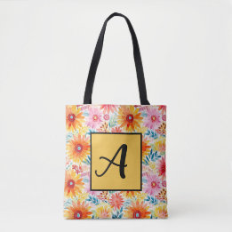 Colorful Daisies Tote Bag