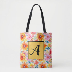 Colorful Daisies Tote Bag