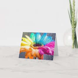 Colorful Daisy Bedankkaart