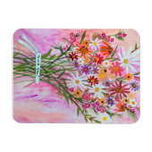 Colorful Daisy Bouquet DANK U! Magneet (Horizontaal)