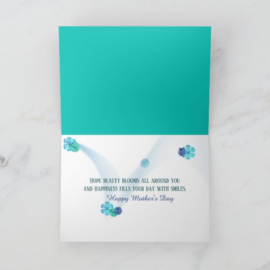 Colorful Daisy Bouquet Moederdag Kaart (Binnen)