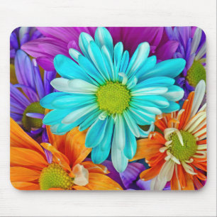 Colorful Daisy Bouquet Muismat