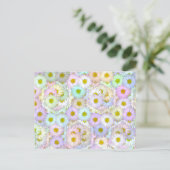 Colorful daisy bouquet - pastel briefkaart (Staand voorkant)