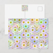 Colorful daisy bouquet - pastel briefkaart (Voorkant / Achterkant)