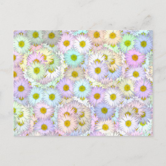 Colorful daisy bouquet - pastel briefkaart (Voorkant)